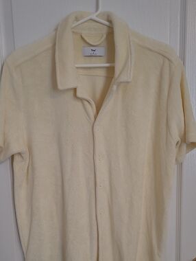 TNA Terry Artega Yellow Button-Down Shirt